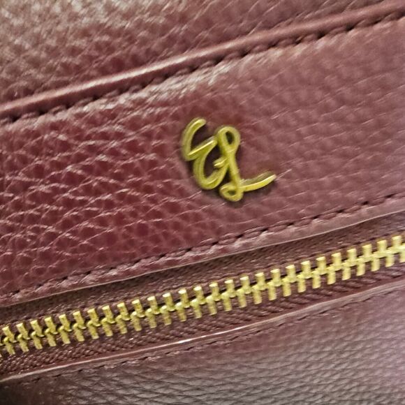 Elliott Lucca Burgandy Leather Crossbody with Chain Strap - Picture 3 of 14